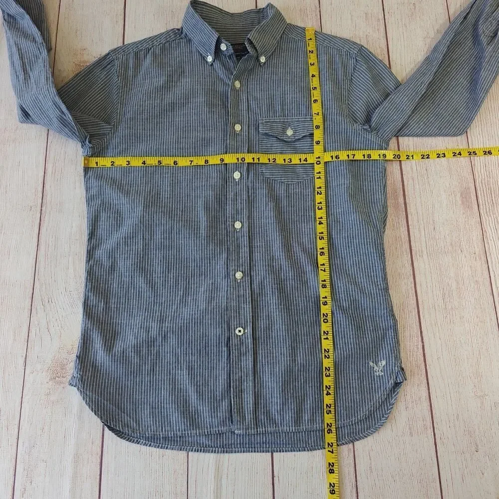 American Eagle Outfitters Prep Fit striped button down shirt sz XS